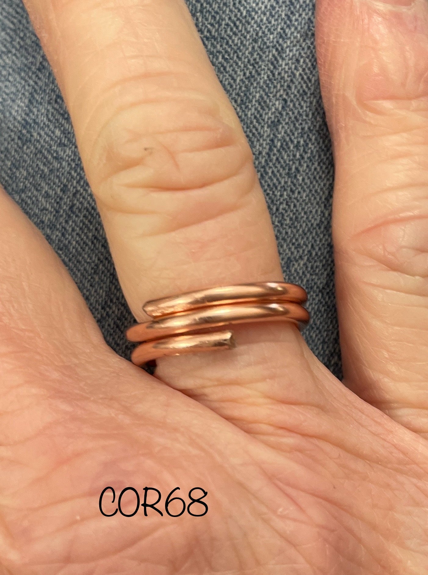 Double Wrap Copper Ring