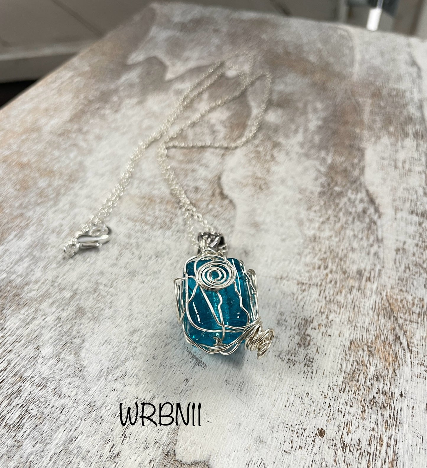 Wire Wrapped Beaded Necklace