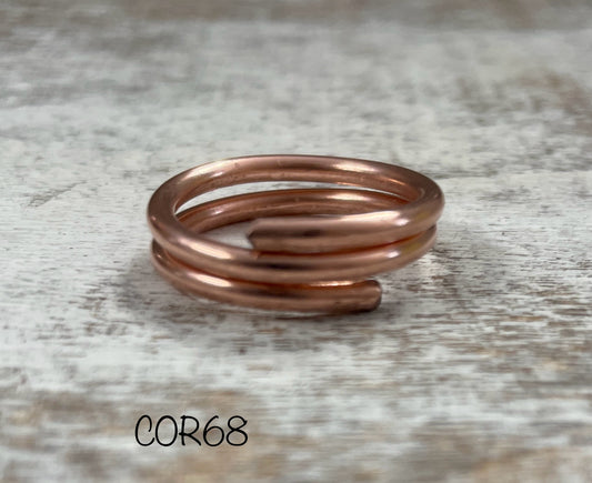 Double Wrap Copper Ring