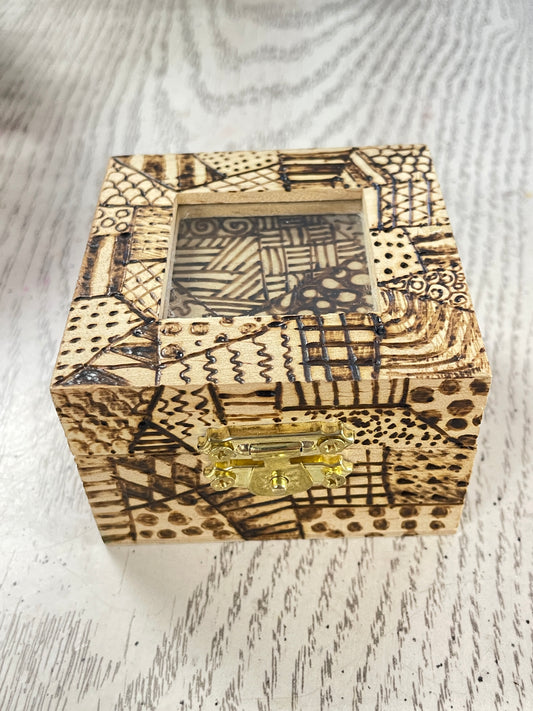 Patchwork Quilt Wooden Box