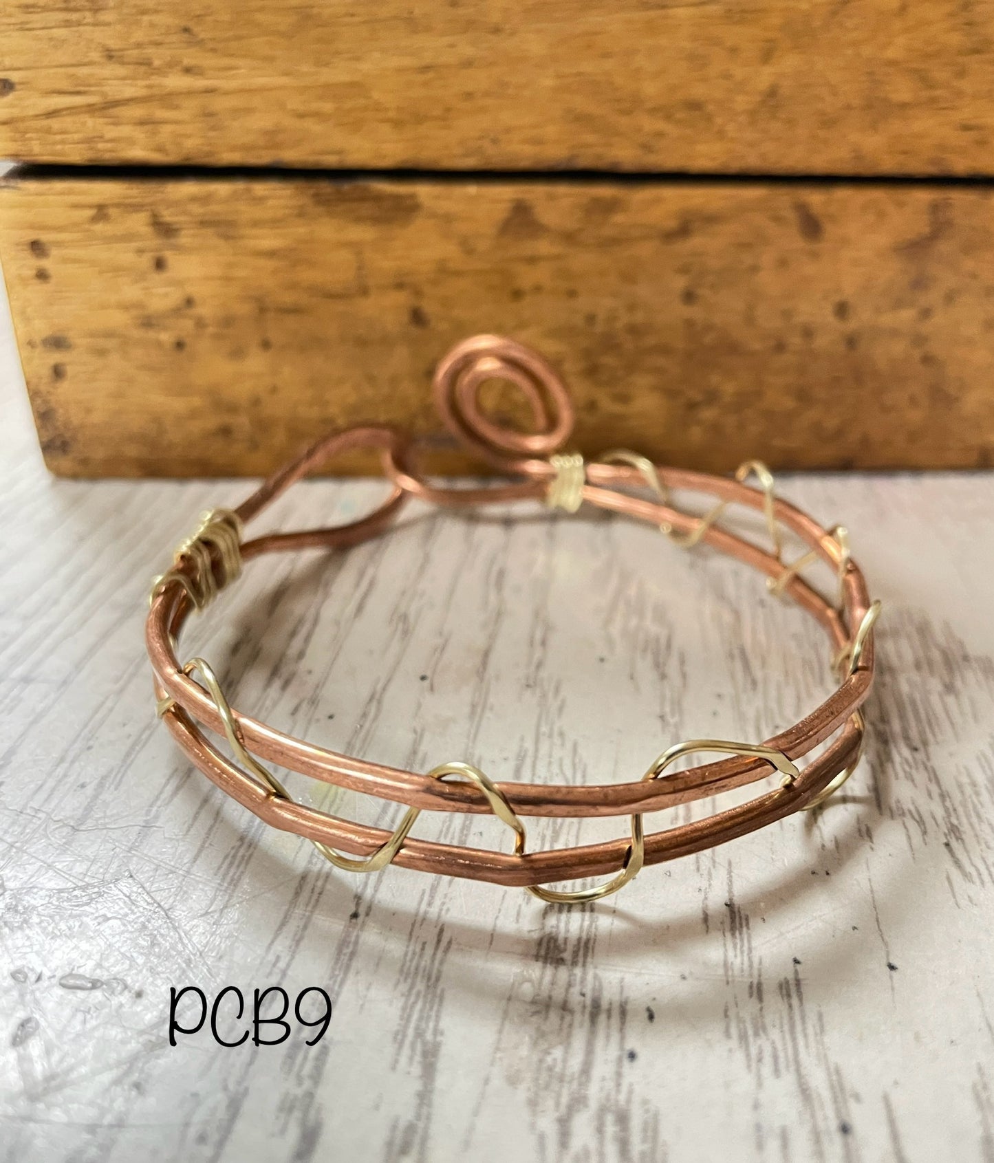 Copper & Brass Woven Bracelet