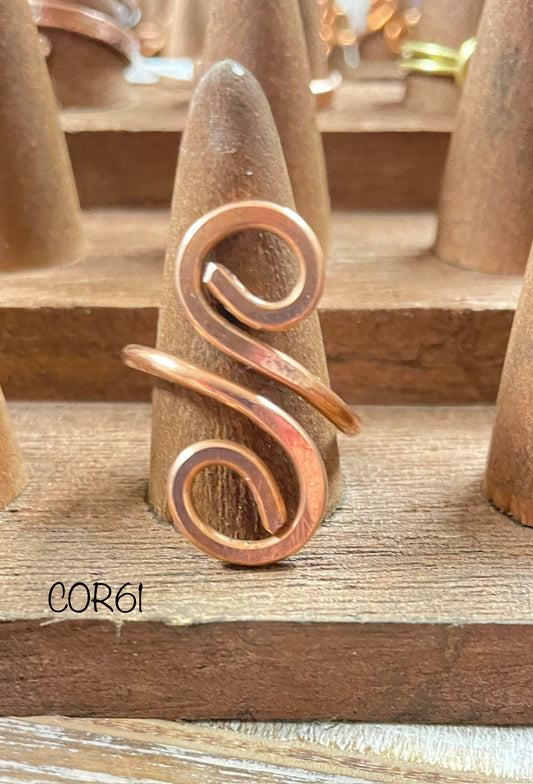 S Curve Copper Ring