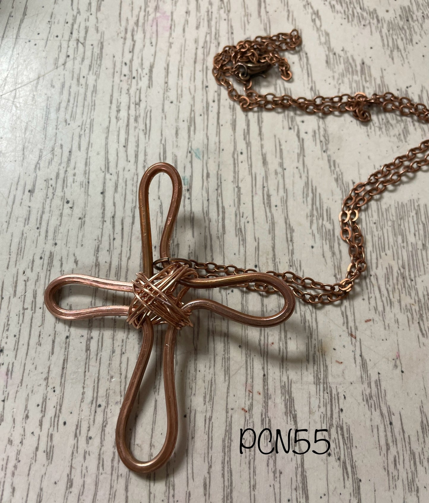Large Copper Cross Pendant
