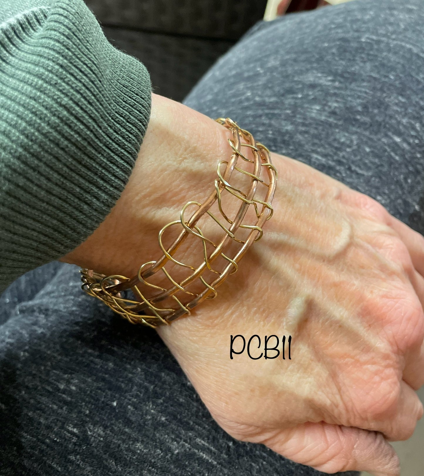 Woven Copper & Brass Bracelet