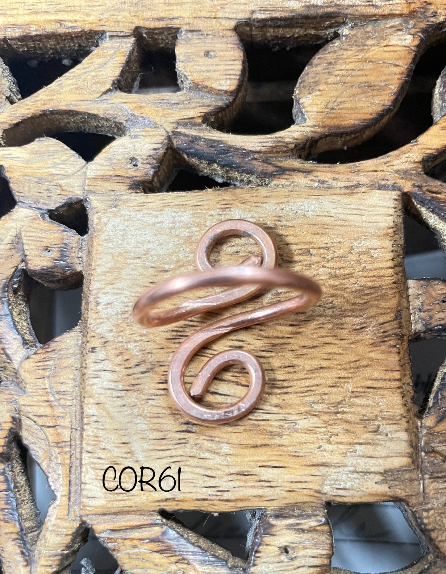 S Curve Copper Ring