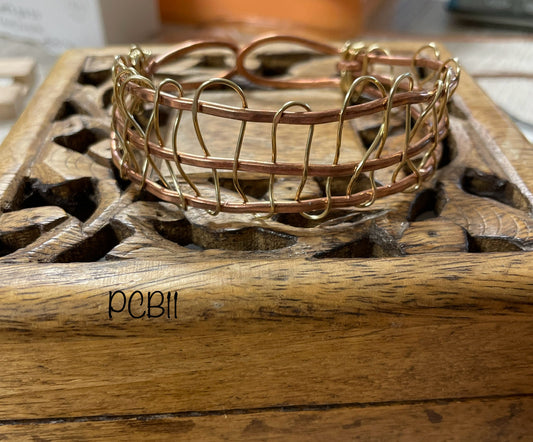 Woven Copper & Brass Bracelet