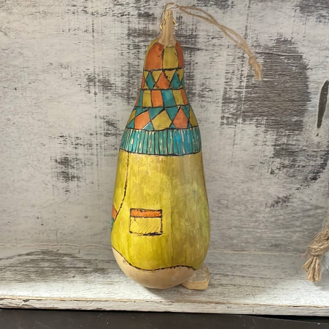 Painted Gnome Gourd