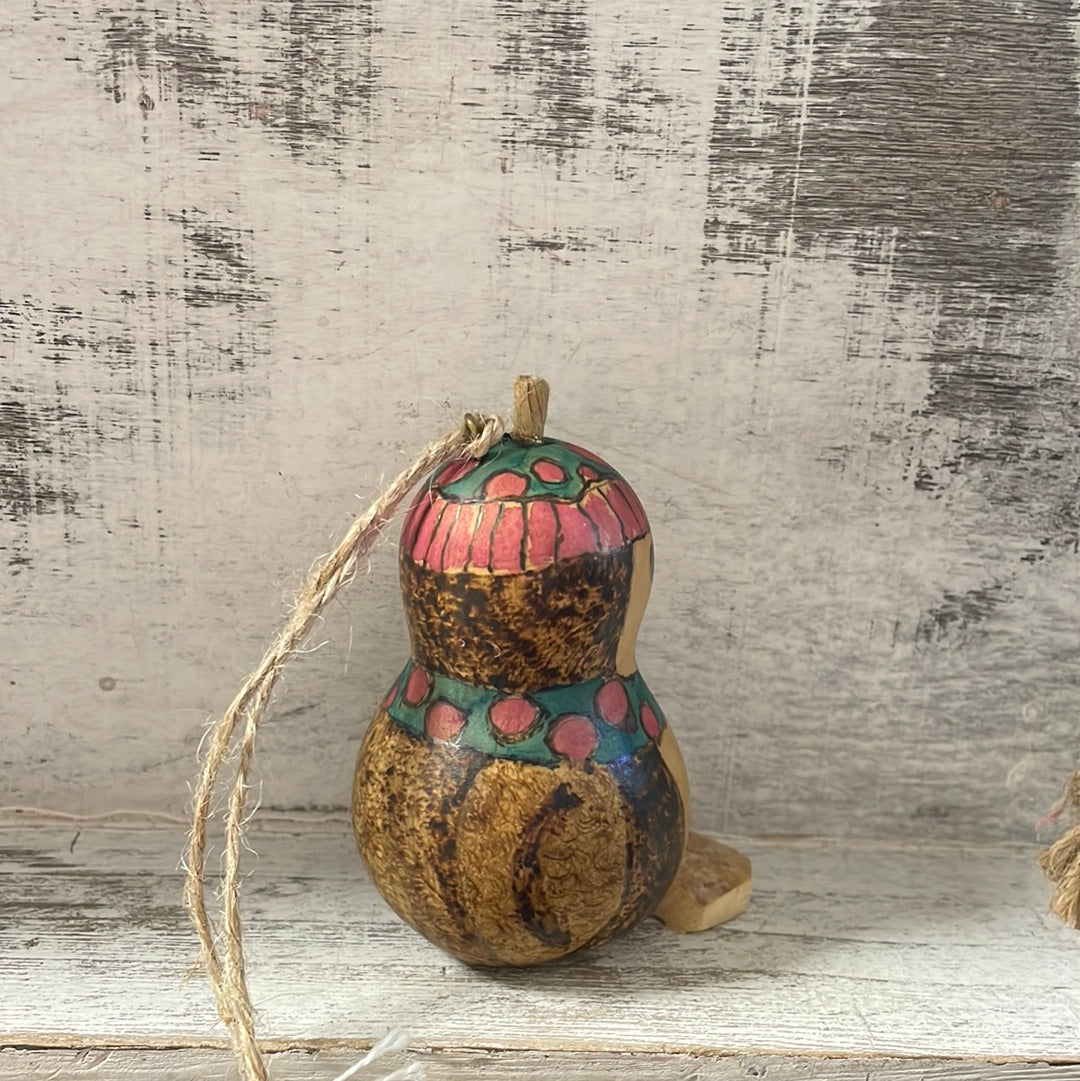 Painted Penguin Gourd