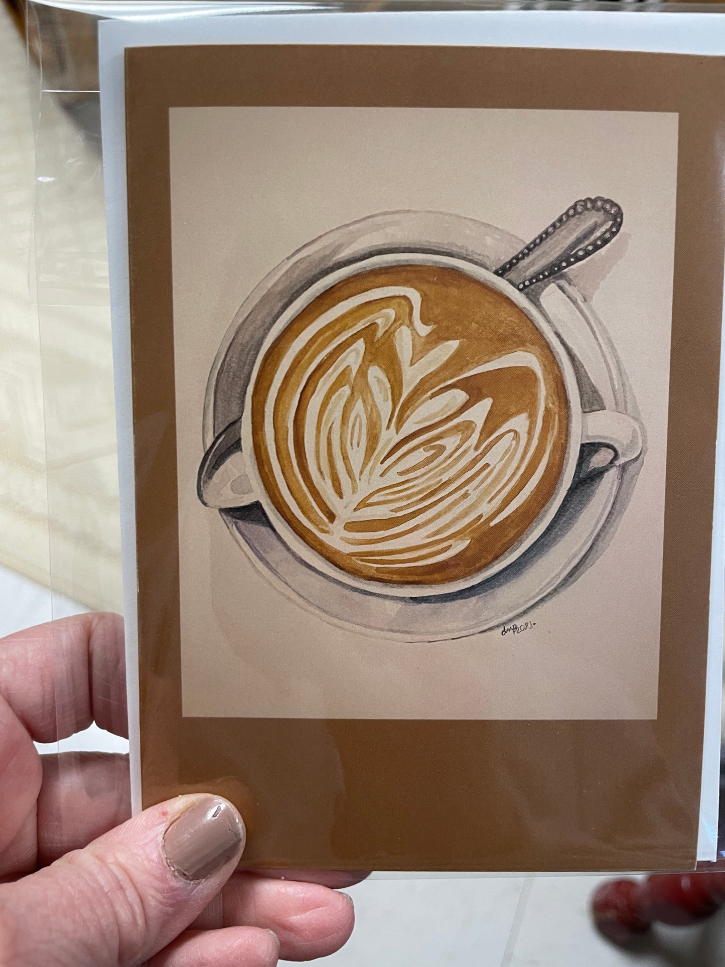 Coffee Latte’ Card
