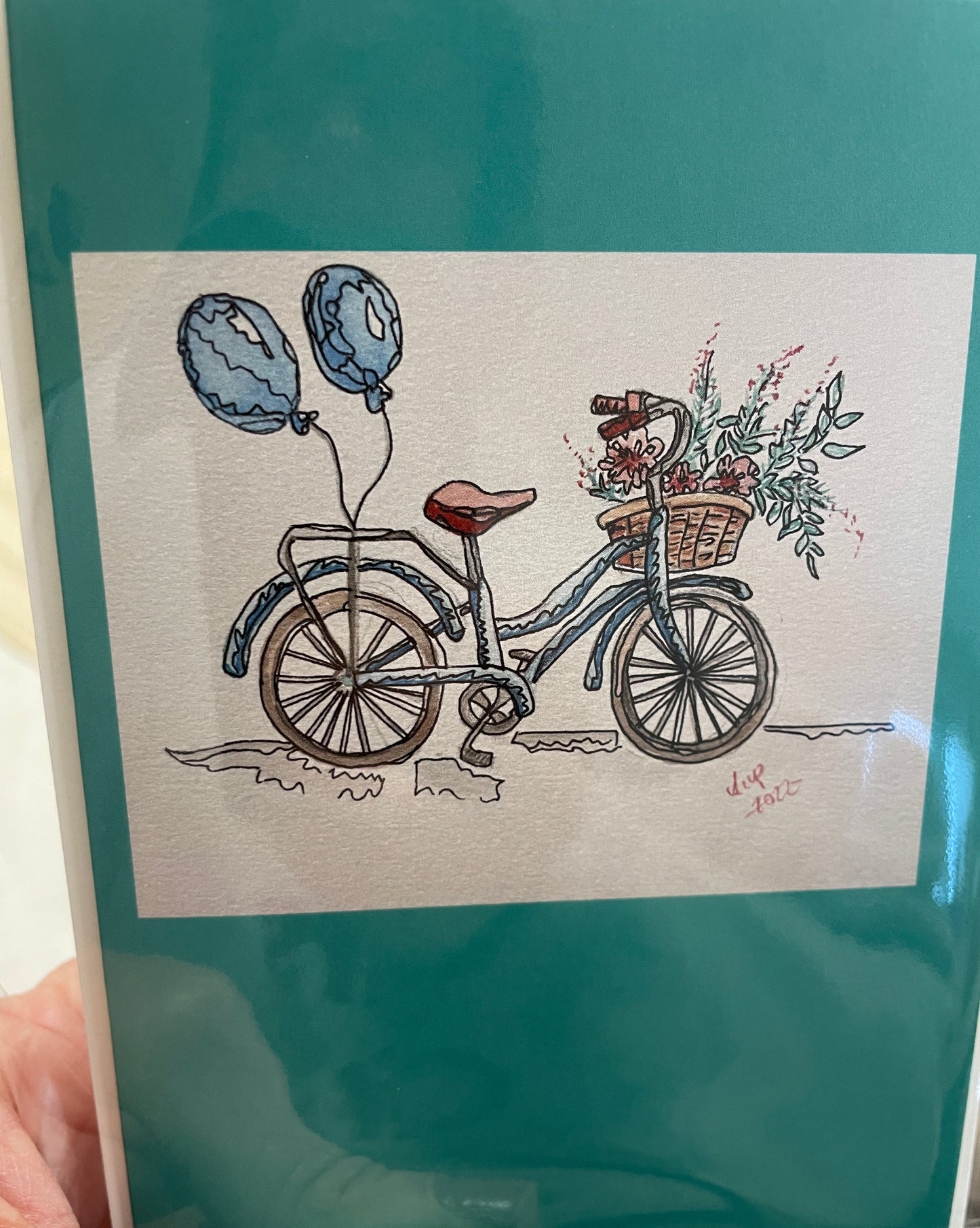 Bicycle & Balloon Card