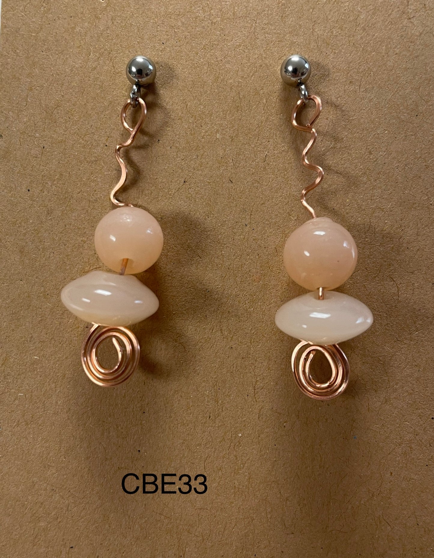 Peach Beads CBE33