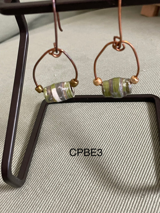 Paper Bead Earrings CPBE3