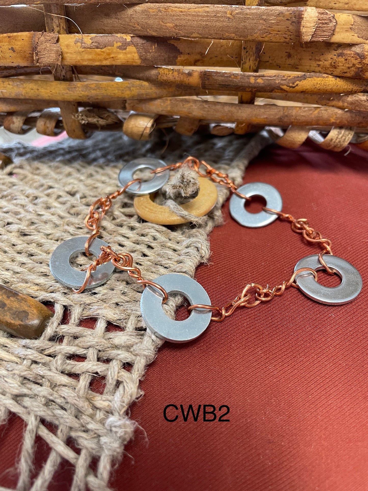 Copper Link & Washer Bracelet CWB2