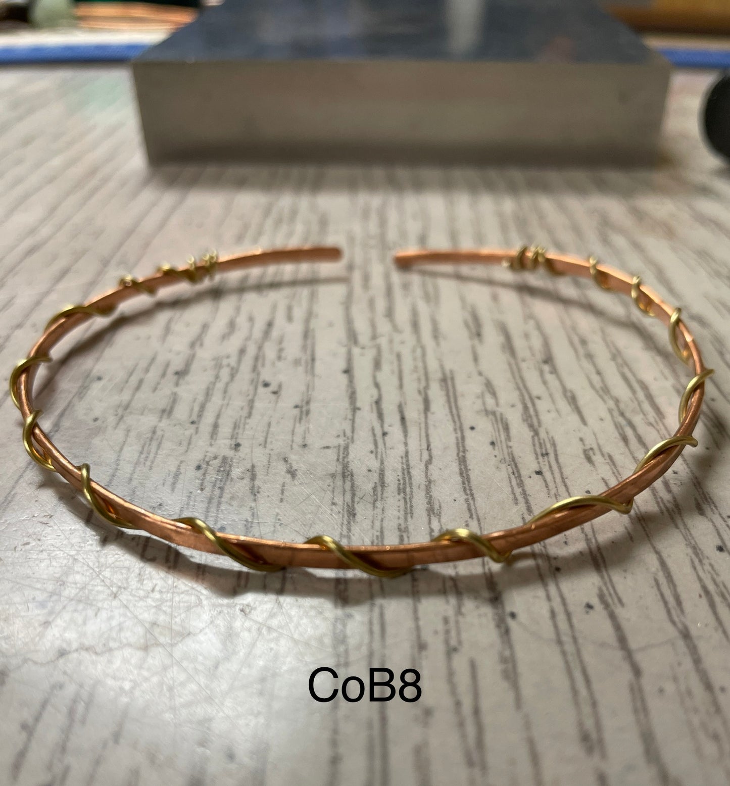 Copper with a Twist of Brass Bracelet COB8