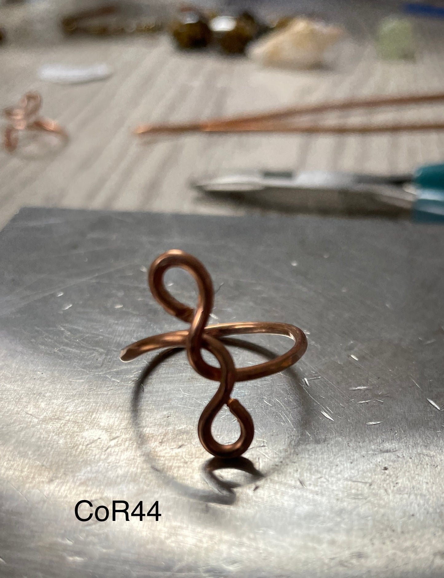 Copper Twist Ring COR44