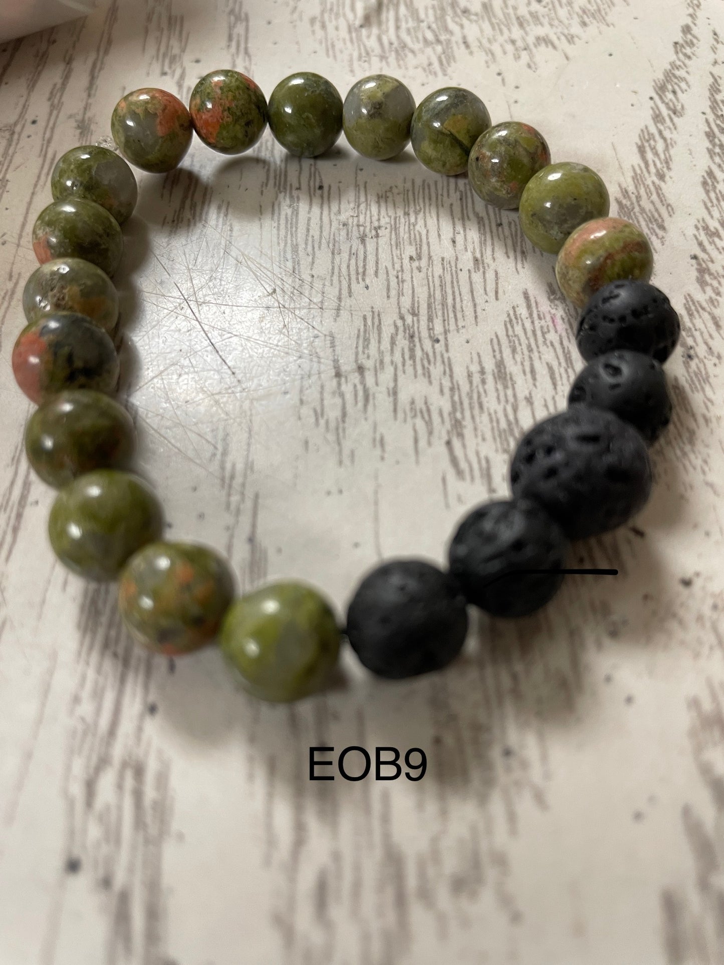 Stone & Lava Bead Bracelet EOB9