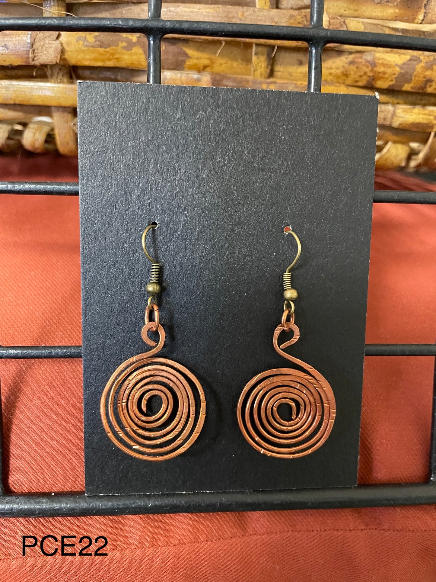 Spiral Copper Earrings PCE22