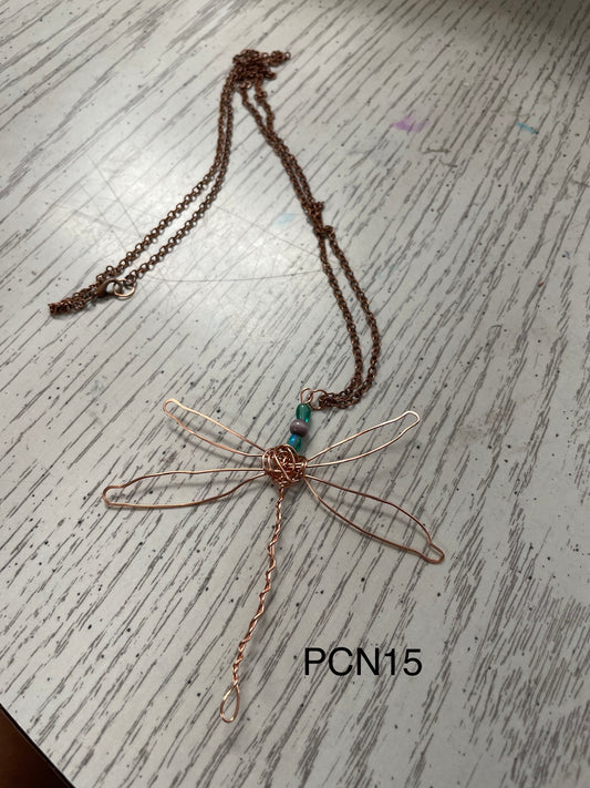 Dragonfly With accent Beads PCN15