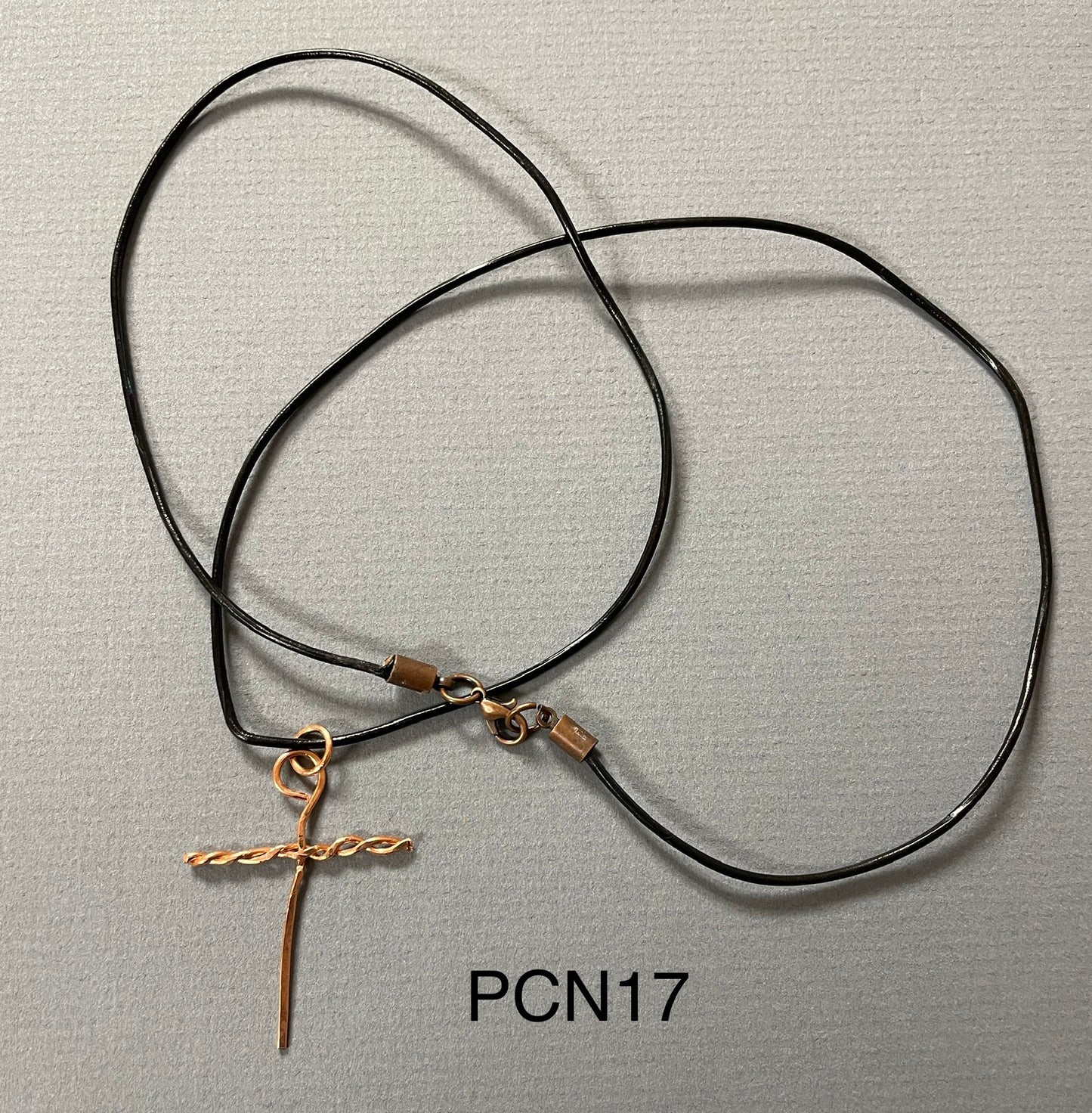 Twisted Copper Cross Necklace PCN17