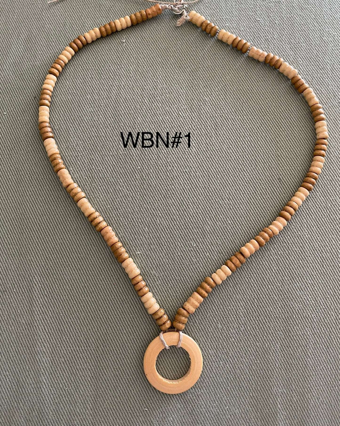 Wood Bead Necklace WBN1
