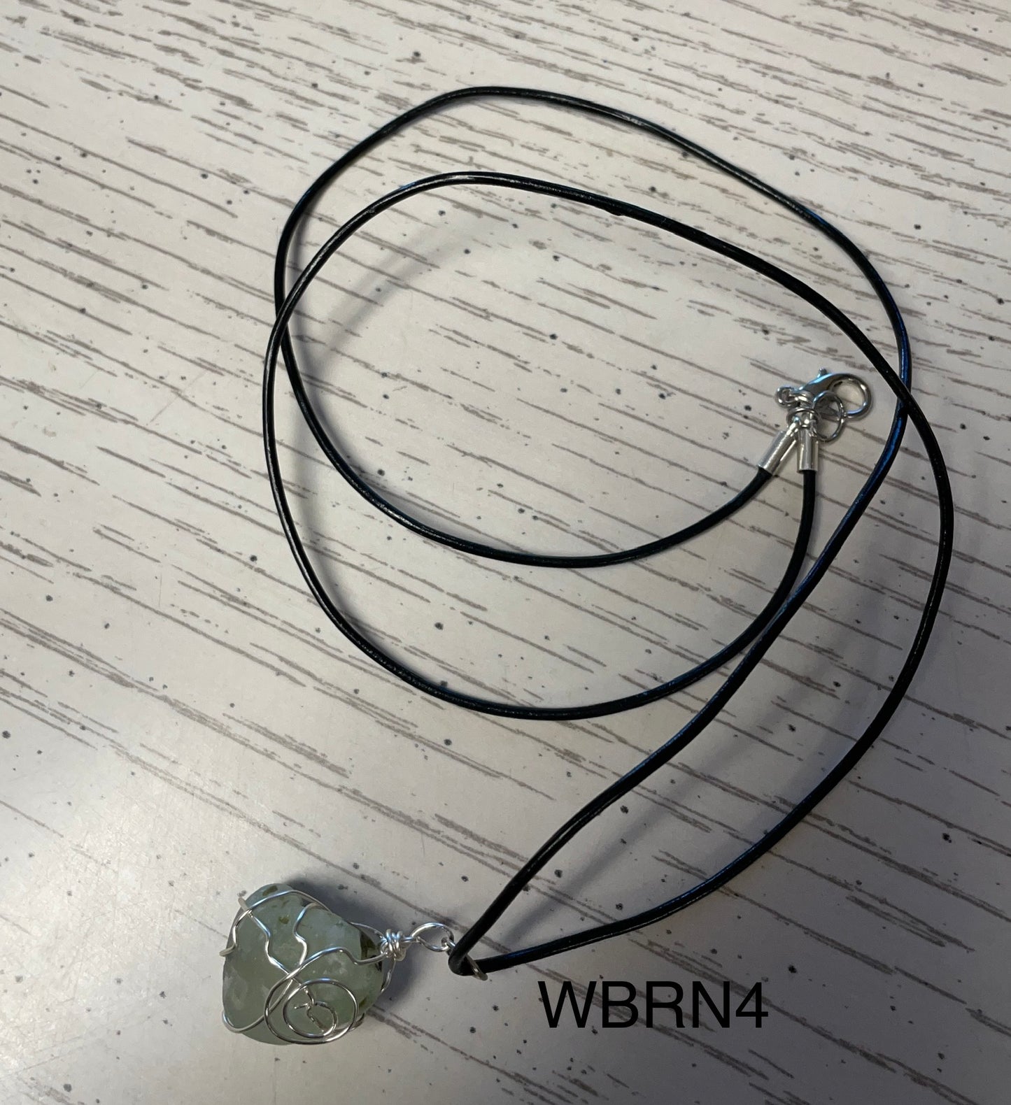 Wire Wrapped Stone Necklace WBRN4