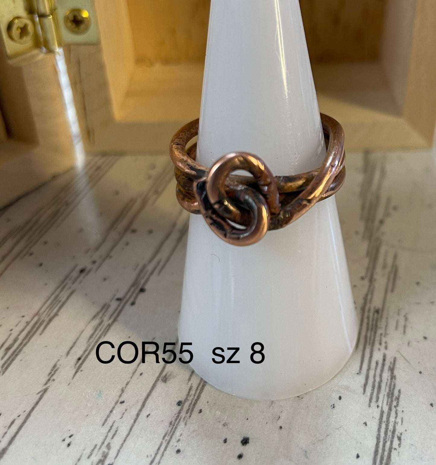 Triple Band Charred Copper Twist COR55  sz 8