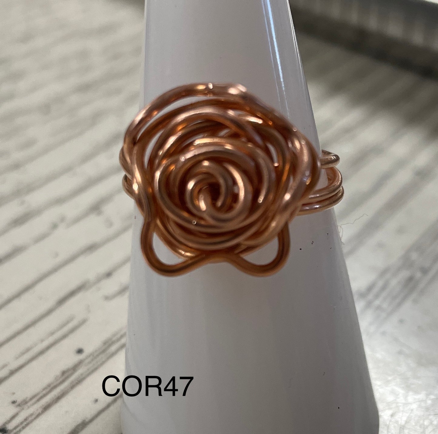 Copper Rose Ring COR47